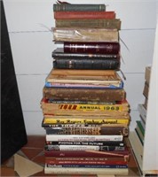 Lot of Books With Old Oliver Twist Book and Bibles