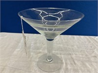 Giant Martini Glass 10" Tall