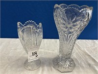 Pressed Glass Vases