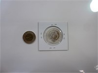 2 gulden 1/2 XF+ 1966 15 gr silver