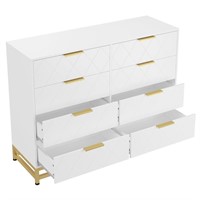 Jojoka Dresser for Bedroom with 8 Drawer, TV Stand