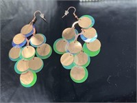 Multi Color Sequence Type Earrings
