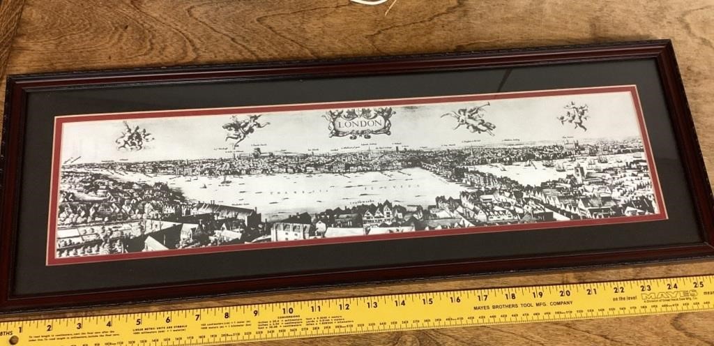 Framed print of old London