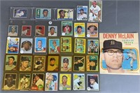 33pc 1950s-70s Baseball Cards w/ Topps Insert