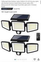 Tuffenough Solar Outdoor Lights 2500LM