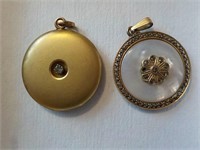 Locket & marked pendant  DR