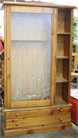 8-Gun Glass Door Display Cabinet w/ Side Shelves