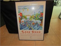 25th Annual Town of Cary Lazy Daze Print in Frame