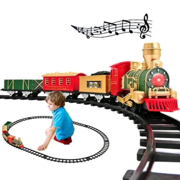 Electric Train Set for Boys w/ Lights & Sound  3 C