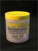Curly kids mixed texture hair are curly gel