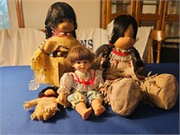 Precious Moments/ Native American Dolls