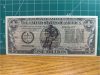 Black lives matter million Dollar Bank note