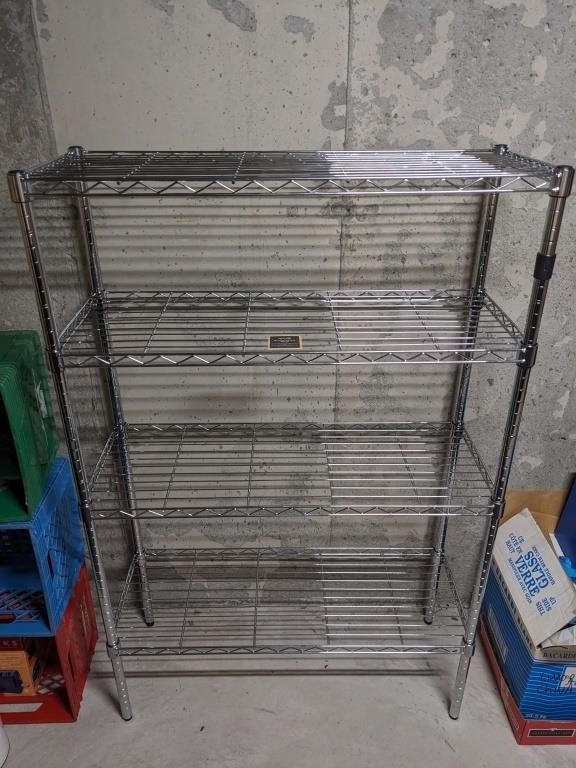 Light Duty Metal Wire 4 Shelf Storage Unit