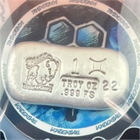 1 Troy Ounce Silver Bar - .999 Silver Sealed