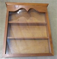 Wood Wall Curio/Display Cabinet