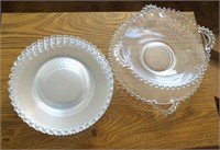 LUNCH PLATES AND HANDLED BOWL AND PLATE