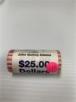 JOHN QUINCY ADAMS DOLLAR ROLL COIN UNCIRC.
