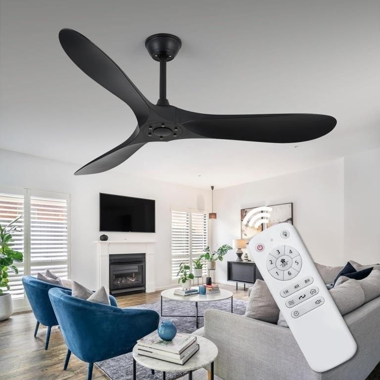 52'' Black Ceiling Fan