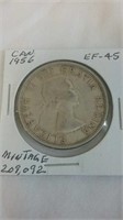 1956 Canada Silver Dollar Low Mintage