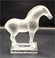 Lalique Horse- Signed