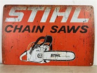 Cool Stihl Chain Saws Metal Sign About 8" x 12"