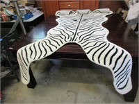 5'x8' Wool Hand Tufted Zebra Print Rug (new)