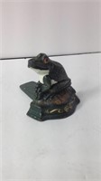 Vintage Small Cast Iron Frog Doorstop U15B