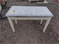 Re-upholstered Piano Bench