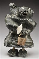 JUDAS ULLULAQ, INUIT, Mother and Child with Pail a