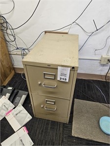 2 Drawer File Cabinet - Tan