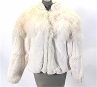 Lady's White Fur Jacket