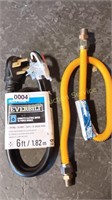 DRYER CORD 4 PRONG / 30AMP / STAINLESS STEEL GAS