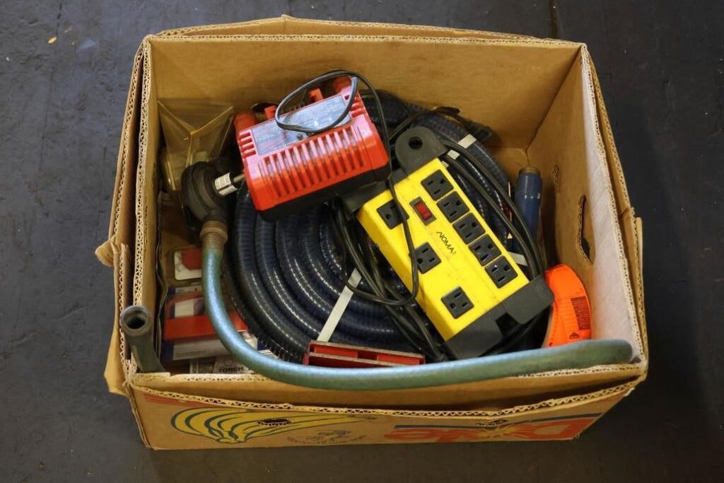 SAWZALL BLADES, GARDEN HOSE, CHARGER, ETC.