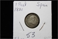1821 Spain Silver Reale