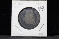1793  Spain Silver Reale