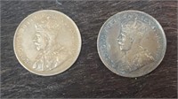 1916 & 1917 Canada One Cent Pieces