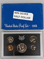 1968 Mint Proof Set (40% Silver Half Dollar)