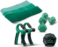 Lomi Fitness 8-in-1 Upper Body Workout Kit Emerald
