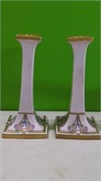 Bavarian 8.25" Candle Holders Good Condition