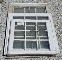 (BN) Four Wood Pane Windows