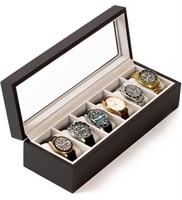 (new)Solid Wood Watch Box Organizer with Glass