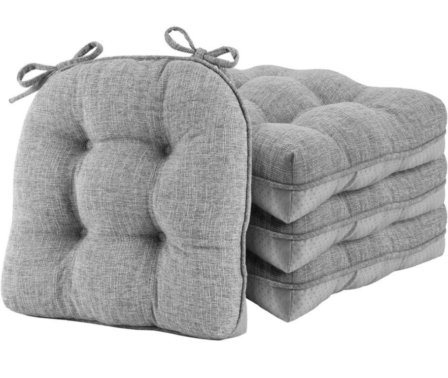(new)Kitchen Chair Cushions Set of 4, Non-Slip