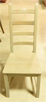 Wooden painted 4 tier ladder back chair