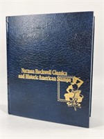 NORMAN ROCKWELL AMERICAN STAMPS IN BINDER