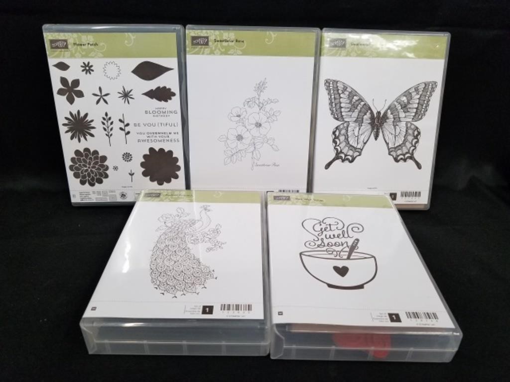 5 Stampin' Up! Stamps: Flower Patch, Sweetbriar