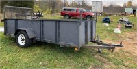 5 X 12 TRAILER WITH RAMP NEW DECK GOOD COND.