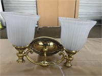 NEW Hinkley Sconce w/Glass Shades $400