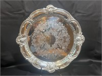 Elegant Vintage Silverplate Serving Tray