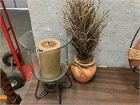CANDLE HOLDER AND ARTIFICIAL TREE