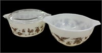 Pyrex Early American Mixing Bowl & Casserole